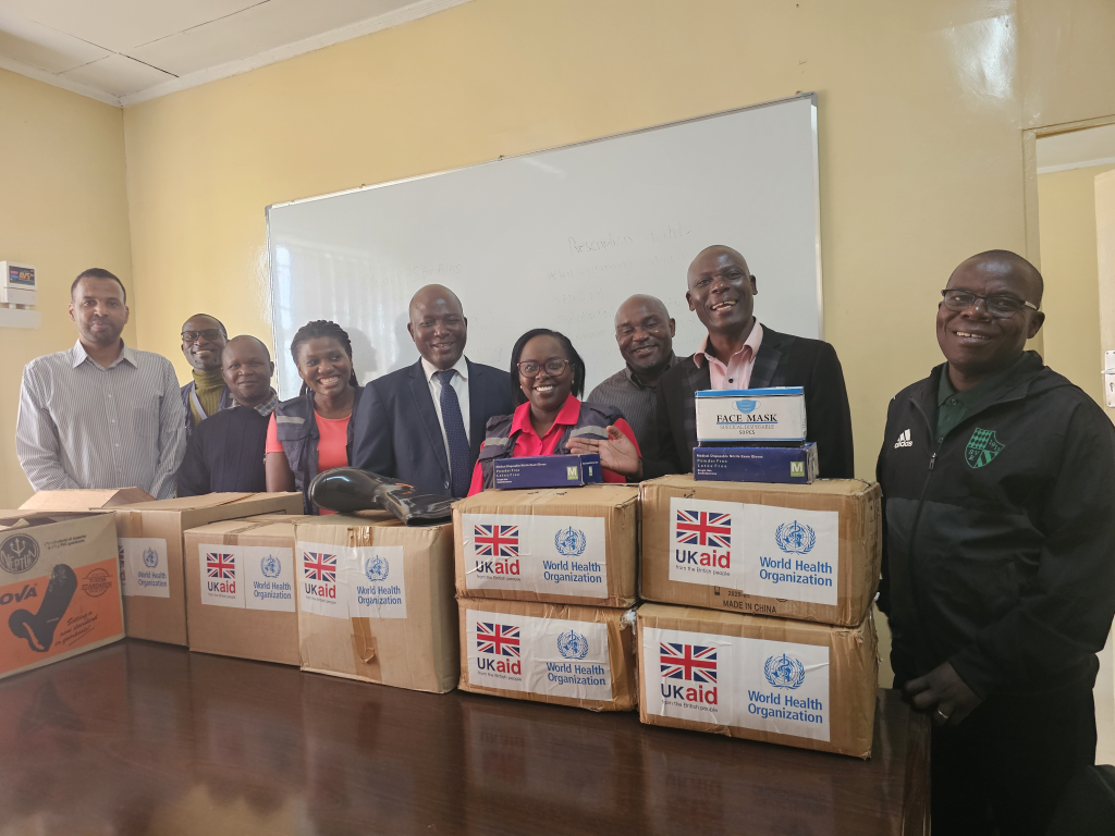 NPHL and WHO during donation.