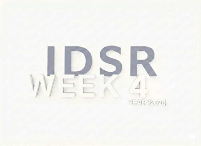 IDSR Epidemiological Bulletin – Week 4.