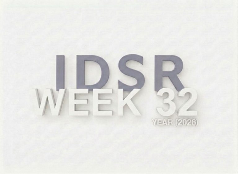 IDSR Epidemiological Bulletin – Week 32.